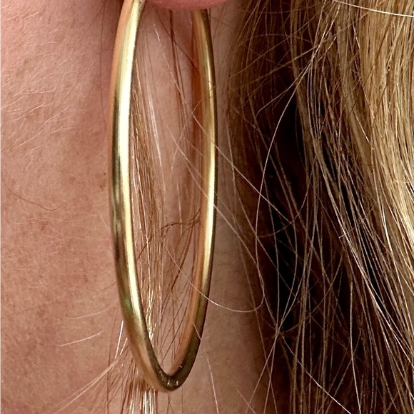 Jewelry - 14k large plain hoops 1.75 inches